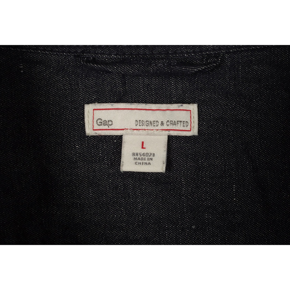 GAP Denim 2 Tones Tunic Dress Size L - Picture 2 of 5